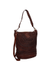 Caterina Lucchi Schultertasche Leder 30 cm in cognac