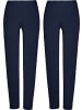 Erwin Müller Single-Jersey Leggings, lang 2er-Pack in marine/marine