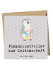 Glückwunschkarte Finanzcontroller Leidenschaft ... in Grau Pastell