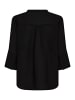 Soaked in Luxury Kurzarm-Bluse SLALbia Gerade Passform in Black