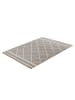 Kayoom Kurzflor Teppich Rhombus 225 in braun - beige - rechteckig