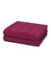 Ross 2 X Duschtuch im Set Sensual Skin Zopf in Fuchsia