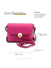 Florence Florence Umhängetasche Leder fuchsia, pink ca. 22cm