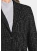 GOLDNER Eleganter Baumwollblazer, Karomuster in schwarz / gemustert