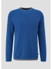 QS Strickpullover langarm in Blau