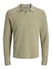 Jack & Jones Gestricktes Polo in Mermaid