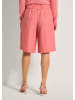 MADELEINE Highwaist-Bermudas aus Leinen in apricot