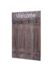 MCW Wandgarderobe C89 Welcome, Braun, shabby