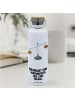 Mr. & Mrs. Panda Wasserflasche Sternzeichen Waage mit Spruch in Weiß
