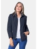 GOLDNER Kurzgröße:  Sportive Übergangsjacke mit Stehkragen in marine