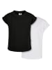 Urban Classics T-Shirts in black/white