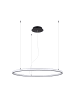 Nice Lamps Kronleuchter KARI 80 schwarz LED 3000K H 160 EEK F