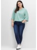 sheego Schlupfjeans in dark blue denim