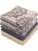 Erwin Müller Frottier, Jacquard Handtuch 4er-Pack Bühl in beige/grau