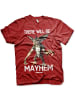 Gremlins T-Shirt "There Will Be Mayhem T-Shirt" in Rot