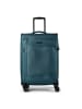 D&N Travel Line 9804 4 Rollen Trolley M 68 cm mit Dehnfalte petrol
