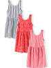Minoti 3-er Pack Jerseykleid 30DRESS104 in rot