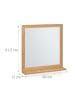 relaxdays Wandspiegel in Natur - (B)60 x (H)61,5 x (T)12 cm
