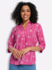 Sieh an! 3/4-Arm-Bluse in fuchsia-ecru-bedruckt