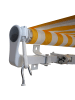 MCW Gelenkarmmarkise H791, Polyester, Gelb/Weiß