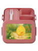 Mr. & Mrs. Panda Lunch Box Beste Freunde Zitrone Design ohne Spruch in Rot Pastell