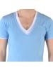 Eleven Paris T-Shirt L2 Basic Double V SS Azur Blau