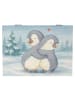 Mr. & Mrs. Panda Holzkiste Pinguine Kuscheln Design ohne Spruch in Weiß