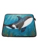 Mr. & Mrs. Panda Notebook Tasche Orca Design ohne Spruch in Weiß