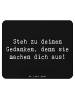 Mr. & Mrs. Panda Mouse Pad Spruch Mutig zu seinen Meinungen steh... in Schwarz
