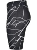 Urban Classics Urban Classics Damen Ladies AOP Cycle Shorts in geometric black