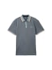 Tom Tailor Polo in navy grey mint twotone