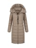 Navahoo Winterjacke Navahoo Mondmaedchen Damen Winter Steppjacke N036 in Taupe Grey