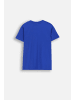 Coccodrillo Baumwoll-T-Shirt mit kurzen Ärmeln in kobaltblau