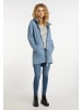 Schmuddelwedda Lange Sweatjacke in Blau Melange