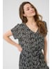 Kaffe Overall KAmille Loose fit in Black/Chalk Graphic Lines
