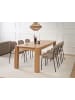 Beliani Ausziehbarer Tisch MISSION in Braun - (W) 90 x (H) 78 x (L) 160 cm