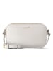 Lazarotti Bologna Leather Umhängetasche Leder Double-Zip 18 cm in cream
