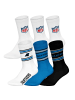 NFL Socken 6er Pack in Carolina Panthers/Weiß