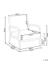 Beliani Sessel SENNELS in Beige/Braun - (W) 71 x (H) 76 x (L) 78 cm