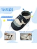 Yihakids Baby Krabbelschuhe aus Leder, weiche Lauflernschuhe mit rutschfester Sohle 
