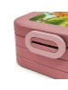 Mr. & Mrs. Panda MEPAL Bentobox Hund Dackel Design ohne Spruch in Rot Pastell
