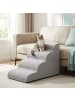 relaxdays Hundetreppe in Grau - (B)40 x (H)40 x (T)57 cm