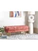Beliani Bettbank ROSEVILLE in Rosa/Gold - (W) 117 x (H) 44 x (L) 40 cm