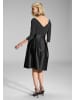 SWING Cocktailkleid in schwarz silber - 0001