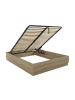 CALICOSY Bett TIDY in Helles Holz - (W) 145  x (H) 36  x (L) 194  cm