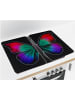 Wenko Glasabdeckplatte Universal Butterfly by Night 2er Set in Schwarz, 30 x 52 cm
