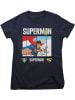 Superman Shirt "Superman Look Up Girly Tee" in Blau