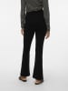 Vero Moda Lockere Stoffhose Stretch Flare Pants mit Schlag VMLIVA in Schwarz