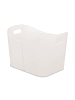 relaxdays Holzkorb in Cremeweiß - (B)53,5 x (H)36 x (T)41 cm