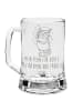 Mr. & Mrs. Panda Bierglas Waschbär mit Spruch in Transparent